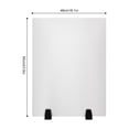 thumbnail image 4 of ToppiJoy 2pcs Acrylic Screen Free Standing, Frosted Clear Acrylic Divider, Dividers for Desk Privacy Home & Office 24*18in, 4 of 9