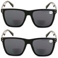 thumbnail image 3 of 2 Pairs Women Oversized BIFOCAl Square Sunglasses Reader - Outdoor Reading Glasses 100% UV +2.25, 3 of 4
