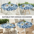 thumbnail image 7 of Colorful Tie Dye Pattern Round Fitted Tablecloth with Elastic Edge,Dining Table Cover Waterproof,Outdoor Round Tablecloth for Camping,Dining,Indoor and Outdoor, 7 of 7