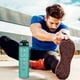 thumbnail image 4 of Botella de agua motivacional con marcas de tiempo Botella para beber de fitness con diseño a prueba de fugas de 1 litro con pajita, bebida deportiva portátil (verde), 4 of 5