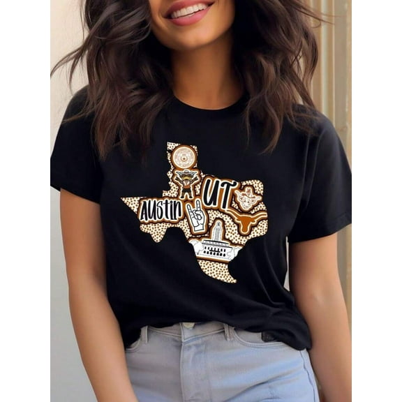 Longhorn Texas Shirt And Crewneck