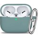 thumbnail image 1 of Estuche para Airpods Pro con llavero, accesorios de protección total de silicona para mujeres, hombres y niñas con estuche para Airpods Pro más reciente de Apple 2019, luz LED frontal visible azul, 1 of 5