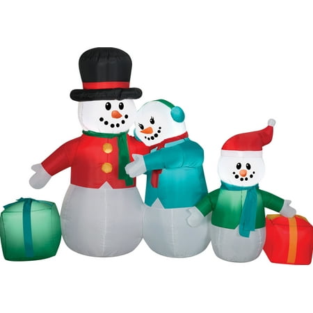 Morris Costumes Airblown Snowman Family Inflatable Scene