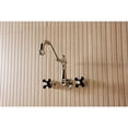 thumbnail image 4 of Kingston Brass KS1026PKX Duchess Two-Handle Wall Mount Roman Tub Faucet, Polished Nickel, 4 of 7