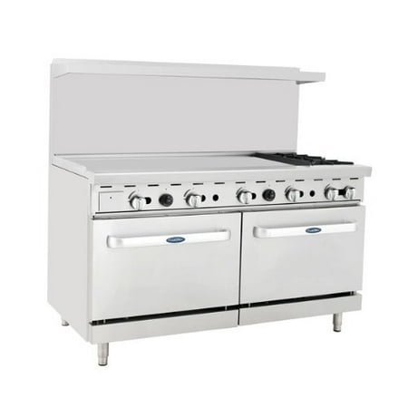 Atosa Cookrite Ato 48g2b 60 Inch 2 Burners Heavy Duty Gas Range Atosa Cookrite Ato 48g2b 60 Inch 2 Burners Heavy Duty Gas Range With