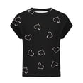 thumbnail image 4 of yillto Women Heart Graphic Tshirts Short Sleeve Crewneck Casual Tee Summer Loose Shirts Tops, 4 of 5