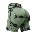 thumbnail image 5 of Breezora Womens High Rise Tie Dye Workout Shorts Belly Firming Compression Yoga Shorts Seamless Sporty Bottoms, 5 of 5