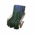 thumbnail image 4 of Firefly Soft Flannel Fleece Throw Blanket, Fairy Ivy Leaf Beauty of Mother Earth Fairy Nature Woodland Image, Cozy Plush for Indoor and Outdoor Use, 60" x 80", Ceil Blue Dark Green, by Ambesonne, 4 of 6