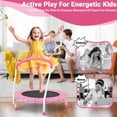 thumbnail image 5 of LIZEVINC 36" Trampoline Indoor Trampoline with Handle,Pink, 5 of 6