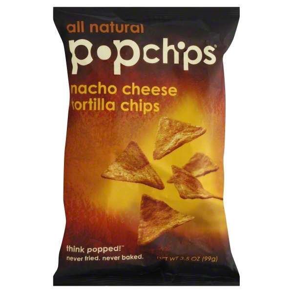 Popchips Nacho Cheese Tortilla Chips, 3.5 Oz.