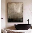 thumbnail image 3 of Hand-painted Oil Painting Wabi-sabi Style Abstract Living Room Entrance Vintage Flowers Wall Art Textured Hanging Paintings, 3 of 8