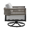 thumbnail image 4 of Afuera Living Modern Aluminum Outdoor Swivel Rocking Chair in Black, 4 of 9