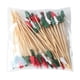 thumbnail image 1 of Palitos de comida navideña, palitos de postre de fruta, palillos creativos de bambú para árbol de Navidad, palillos de cóctel, palillos de fruta para 50 piezas, 1 of 9