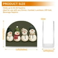 thumbnail image 4 of Yayeee Napkin Holder for Table Kitchen Paper Tissue Organization, Beige Snowmen, 4 of 8