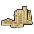 thumbnail image 5 of Printtoo Towers Of Riyadh Saudi Arabia Engraved Wooden Fridge Magnet Souvenir Decorative, 5 of 5