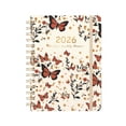 thumbnail image 2 of 2026 Planner for Women Men Extra Large Planners Weekly & Monthly Planner for Work Note Pages Goal Floral Print Cover Orange 6.1 In, 2 of 7