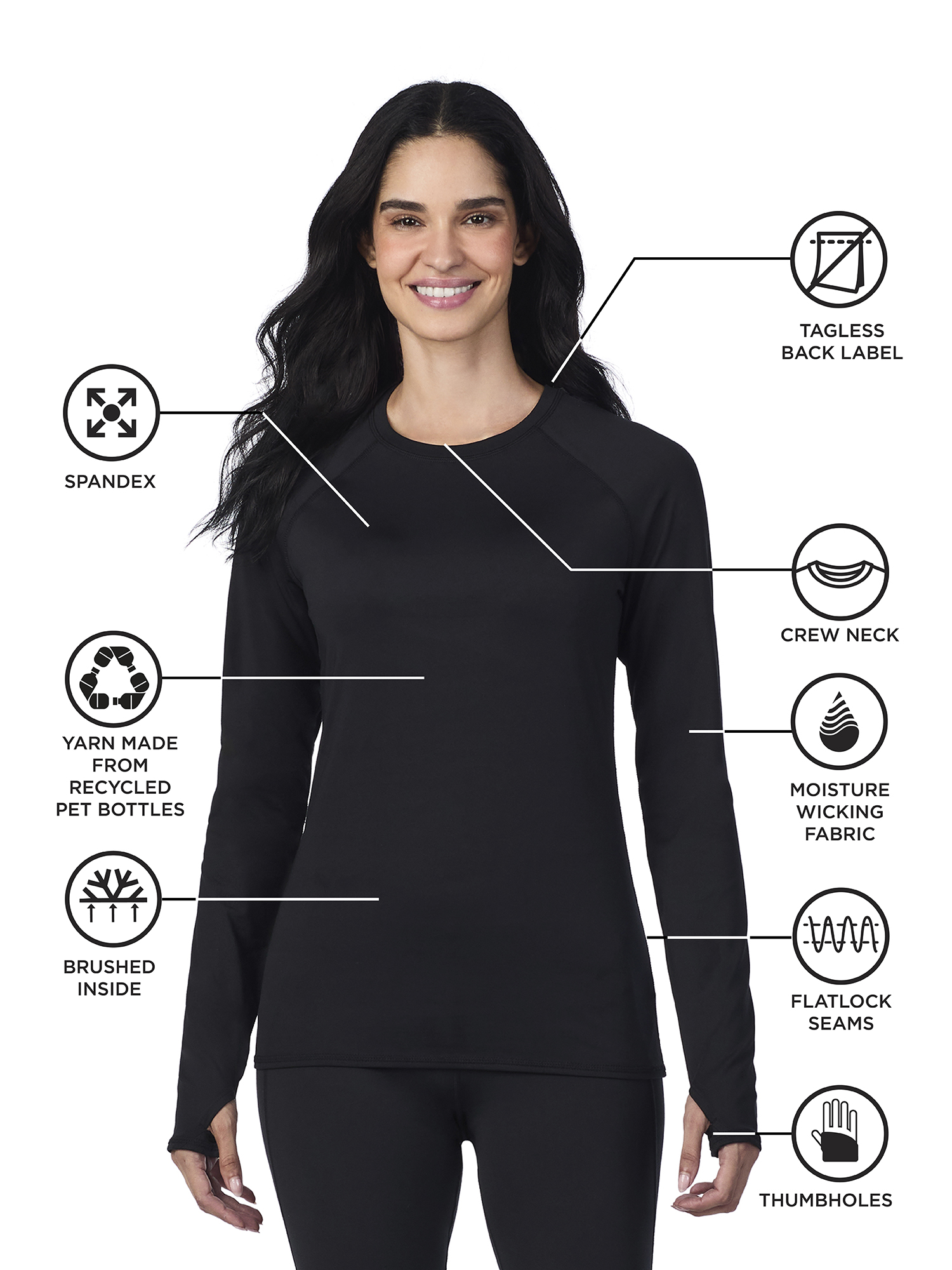 Cuddl Duds ClimateRight Women's Plush Warmth Base Layer Top photo 4