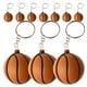 thumbnail image 3 of KAKOWELY 10 mini llaveros de baloncesto para fiestas infantiles con temática deportiva. Llaveros de pelotas deportivas, recuerdos de fiesta de baloncesto, llaveros para mochilas infantiles., 3 of 5