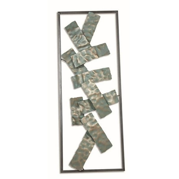 C Multi Color Metal Abstract Wall Decor