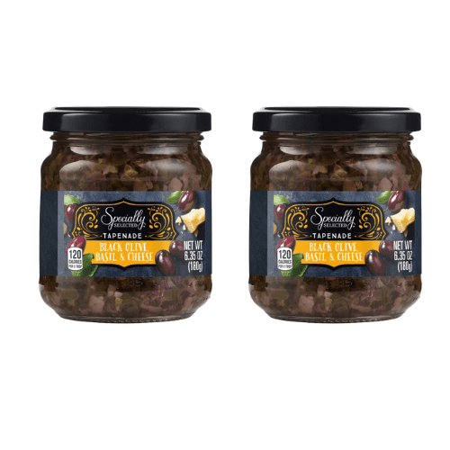 Specially Selected Basil, Black Olive, and Cheese Tapenade 2 Pack