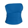 thumbnail image 6 of Vinsonshop Womens Tube Top Womens Tops Casual Bandeau Tops for Women Strapless Tops for Women Strapless Tank Top Going Out Tops for Women Crop Tops for Women Dark Blue XL, 6 of 6