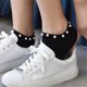 thumbnail image 2 of 9 Colors Women Socks Cotton Lovely Candy Color Imitation Pearl Women's Socks.Casual Ladies Girl's Short female Socks Sox Hosiery, 2 of 5