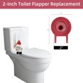thumbnail image 4 of 1 Piece Red 2 Inch Universal Toilet Tank Flapper Replacement Compatible With American Standard Rubber Seal, 4 of 7