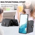 thumbnail image 3 of for Samsung Galaxy S22 Plus Wallet Case, Crossbody Phone Purse with Card Holder for Women, Zipper PU Leather Carrying Cover Gift with Shoulder Strap Kickstand Anti-drop for S22 Plus - Black, 3 of 10