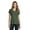 Forest Green Heather, variant on mpany Ladies Fan Favorite Blend V-Neck Tee