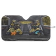 thumbnail image 3 of Xixirimido Car Windshield Sun Shade Universal Fit for SUV Truck Sedan Auto Front Window Sunshade Sun Visor Block UV Rays Keep Cool Car Accessories, Hawaiian Style Cats, 3 of 8