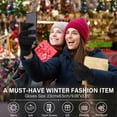 thumbnail image 5 of FZ FANTASTIC ZONE Womens Winter Warm Touch Screen Gloves Chenille Elastic Cuffs Knit Gloves for Women Cold Weather Gifts, 5 of 6