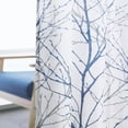 thumbnail image 3 of FMFUNCTEX Semi Sheer Linen Curtains, Blue and White Curtains 84 Inches Long for Living Room, Tree Branch Pattern Print Drapes for, 3 of 9
