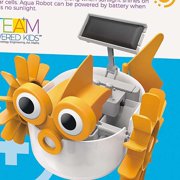 4M: Green Science: Aqua Robot - DIY Water Swimming Fish Toy Robot, Solar & Battery Hybrid Power, STEM Building Craft & Activity Set, Kids Ages 5+