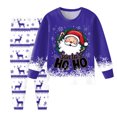 thumbnail image 2 of Staki Cute Christmas Pajamas Boys Pajamas Long Sleeve Top Long Pants Christmas Pajama Sets Kids Funny Prints Pjs 2 Piece Boy Sleepwear(Blue,6-7 Years), 2 of 6