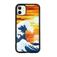 thumbnail image 1 of Case for iPhone 11,Japan Ocean Pattern TPU Bumper Anti-Slip Case, 1 of 5