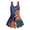 Colorful Tie-dye, variant on COEQINE Girls One Piece Swimsuit with Attached Liner, Scoop Neck V-Back Swim Dress for Swim Lessons, Polyester Spandex Bathing Suit for Girls 3-4 Year Olds, Cute Otter Seagrass Blue