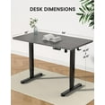 thumbnail image 2 of Kyspho Height Adjustable Electric Standing Desk, 55 x 28 Inches Sit Stand up Desk, Large Memory Computer Home Office Desk with Two-Piece Desktop (Grey), 2 of 8