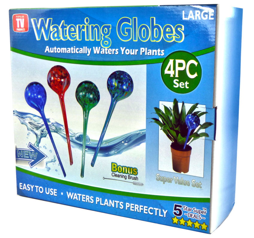 4 PC Plant Glass Watering Globes Watering Plant Ball Bulbs Gardening Plsei