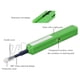 thumbnail image 2 of Limpieza de Conectores ópticos LC, 1 Clic Conectores de Pluma de Limpieza de Fibra óptica Herramientas de Limpieza Resina No Estática 1,25 Mm Verde ANGGREK Otros, 2 of 9