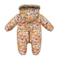 thumbnail image 5 of Esaierr Baby Newborn Winter Snowsuit Coat for Boys Girls Hooded Jumpsuit Warm Romper Printed Zipper Jacket for 3M-3Y, 5 of 5