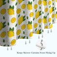 thumbnail image 6 of Yellow Lemon Fruit Slices White Pattern Shower Curtain 72"x84" ,Bathroom Decorative Shower Curtains Set with 12 Hooks,Modern Waterproof Washable Shower Curtain, 6 of 6