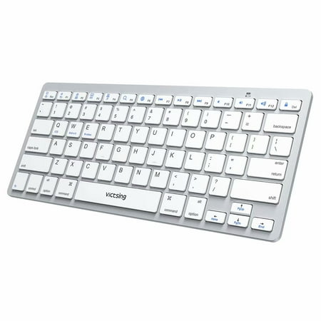 VicTsing Ultra-Slim Portable Bluetooth Keyboard, Wireless Keyboard for iOS (iPhone, iPad), Android, Windows, Mac Computer, Laptop, Tablet, Smartphone and Other Bluetooth Enabled Devices -