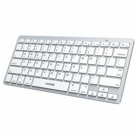 VicTsing Ultra-Slim Portable Bluetooth Keyboard, Wireless Keyboard for iOS (iPhone, iPad), Android, Windows, Mac Computer, Laptop, Tablet, Smartphone and Other Bluetooth Enabled Devices -