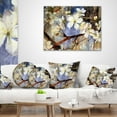 thumbnail image 4 of Designart White Spring Flowers - Floral Throw Pillow - 18x18, 4 of 5