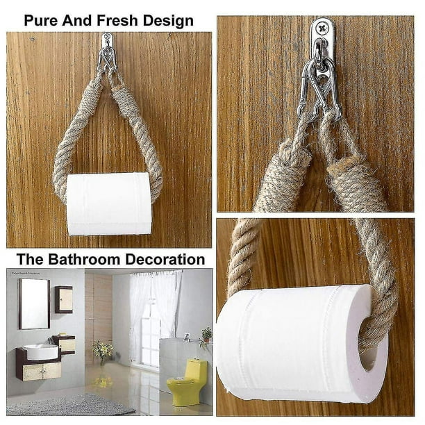 Nautical toilet 2024 roll holder