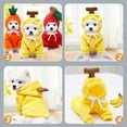 thumbnail image 5 of BESTYASH Dog Costume Banana Hoodie Yellow Polyester 1Set, 5 of 5