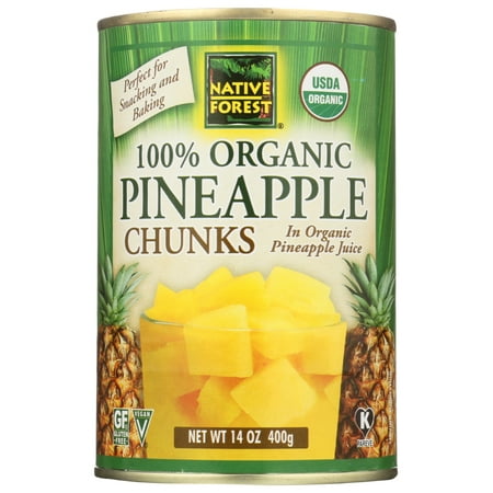 Native Forest Organic Chunks Pineapple, 14 oz