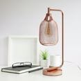 thumbnail image 5 of Elegant Designs 19" Mesh Wire Desk Lamp, Rose Gold, 5 of 9