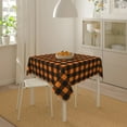 thumbnail image 5 of Christmas Tablecloth Square 60×60 Inch Blue Snowflake Winter Table Cloth Water Resistant Fabric Table Covers for Kitchen Dining Small Tablecloth for Party Home Decor, 5 of 6