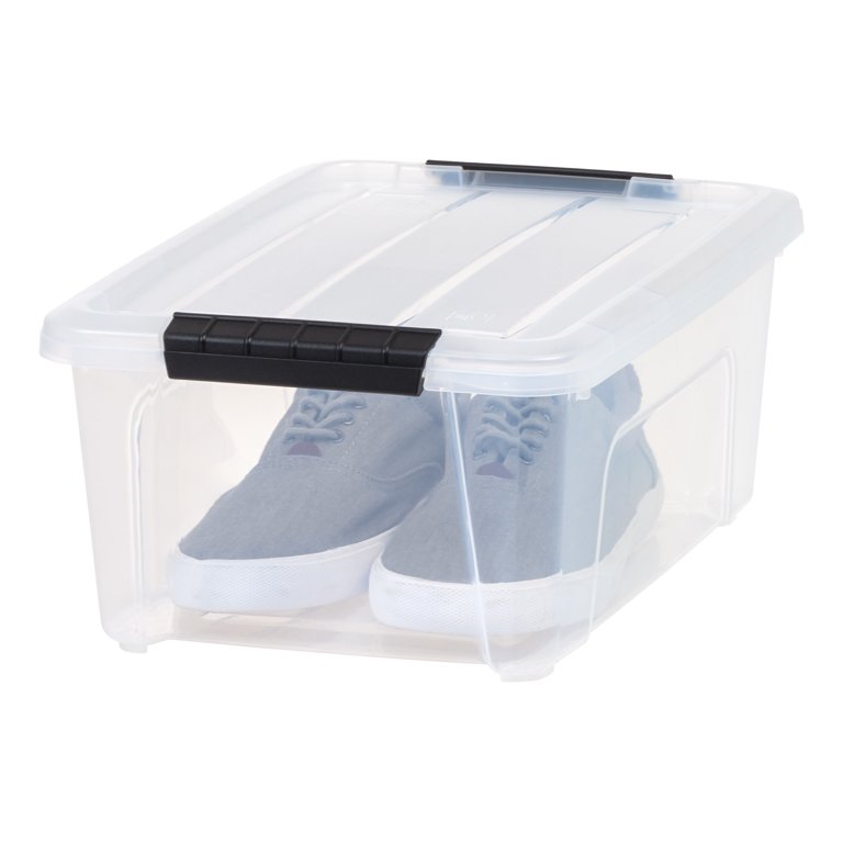 Iris Stack & Pull Box, Clear, 12 qt